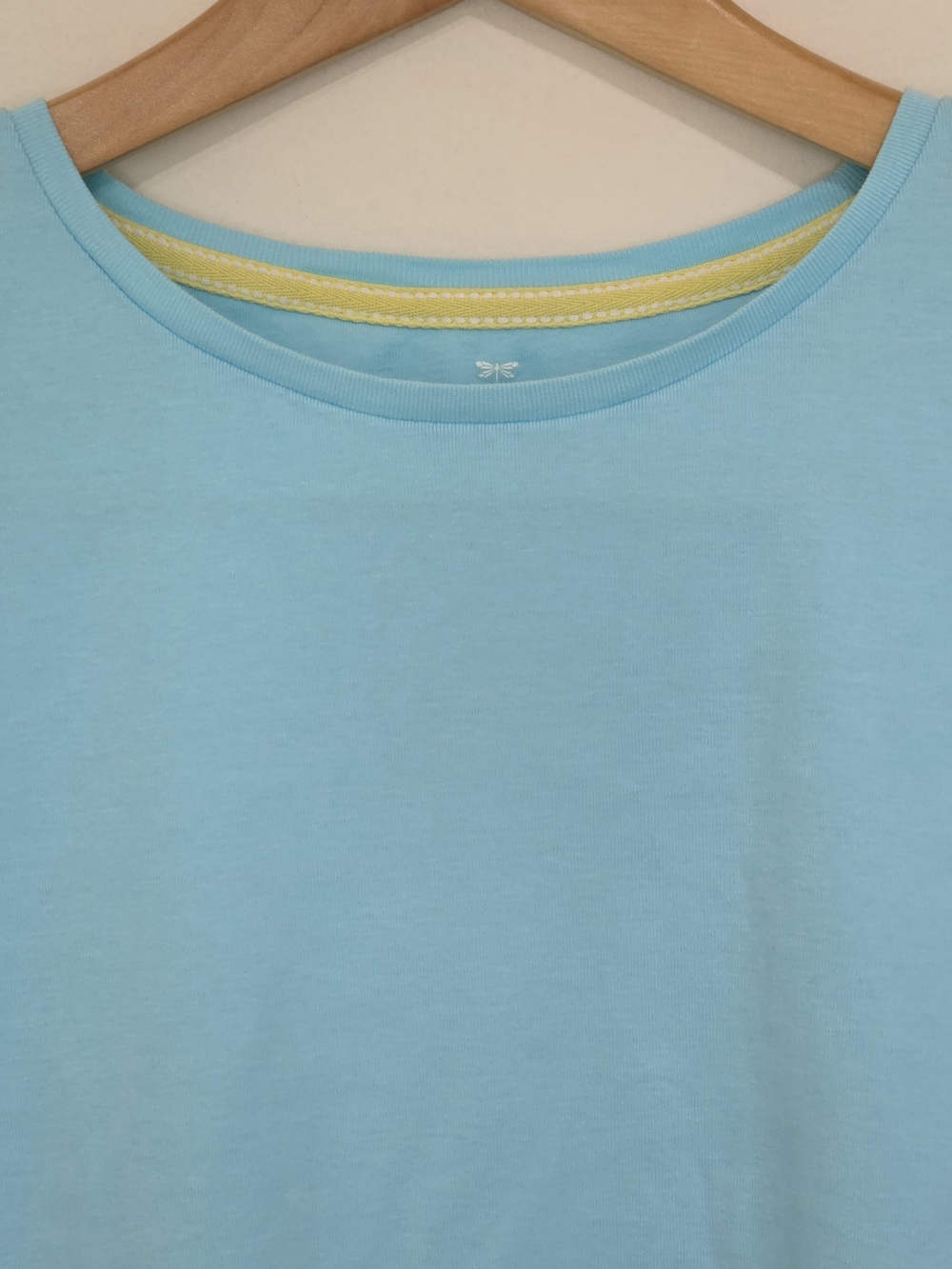 Talbots Pima Crewneck Tee Light Blue - Picture 6 of 14